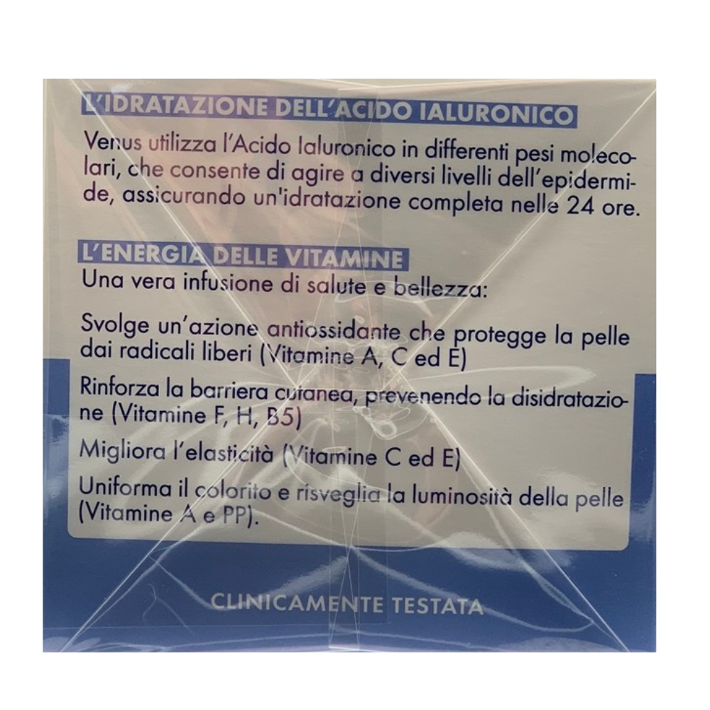VENUS Crema Idratante+Energia AQUA24 MULTI VITAMIN, Per Una Pelle In Piena Salute e Vitalità. Con Una Straordinaria Infusione Di Vitamine 50ml