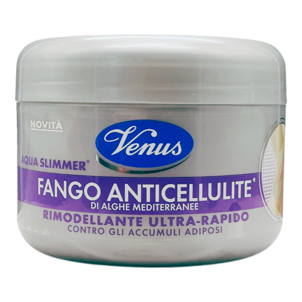 VENUS Fango Anticellulite Di Alghe Mediterranee. Rimodellante Ultra-Rapido, Contro Gli Accumuli Adiposi 500g