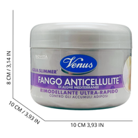 VENUS Fango Anticellulite Di Alghe Mediterranee. Rimodellante Ultra-Rapido, Contro Gli Accumuli Adiposi 500g