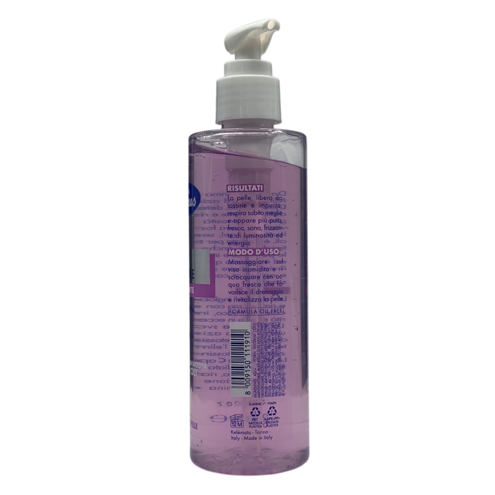 VENUS Gel Micellare DETOSSINANTE, Per Tutti i Tipi Di Pelle. Strucca, Drena e Purifica Per Viso, Occhi e Labbra. Risveglia La Luminosità, Non Contiene Oli 200ml