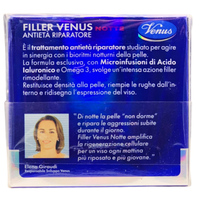 VENUS Crema FILLER Antietà Riparatore Notte, Ridensifica e Ricompatta La Pelle. Riduce e Distende Le Rughe Del Risveglio 50ml