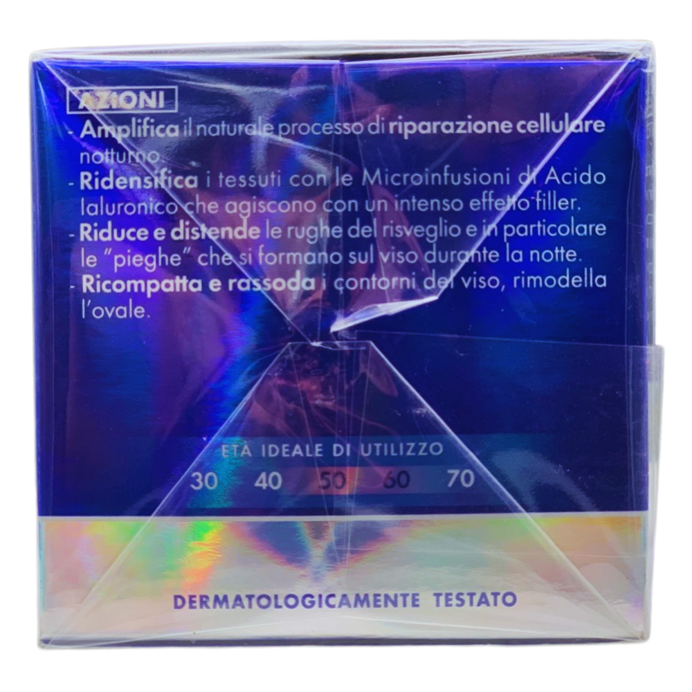 VENUS Crema FILLER Antietà Riparatore Notte, Ridensifica e Ricompatta La Pelle. Riduce e Distende Le Rughe Del Risveglio 50ml