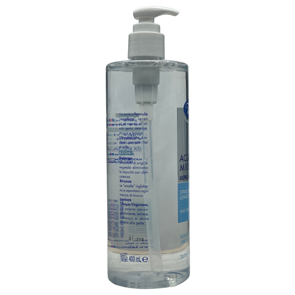 VENUS Acqua Micellare Ultra Delicata. Strucca, Deterge e Lenisce. Per Viso, Occhi e Labbra. Non Contiene Oli, Senza Risciacquo, Per Tutti i Tipi Di Pelle 400ml