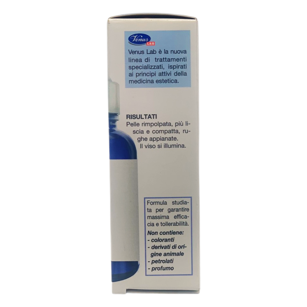 VENUS Acido Ialuronico Concentrato, Idrata e Rimpolpa la Pelle Riempie le Rughe, Stimola l'Attività Cellulare Ideale a Tutte le Età, per una Pelle Luminosa e Compatta, 30 ml