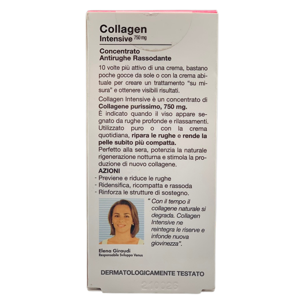 VENUS, Collagen Firming Concentrato Molecolare Anti-Rughe, Ridensifica e Rassoda la Pelle, 750 mg Collagene, Combatte l'Invecchiamento Cutaneo, Ideale Quando la Pelle Appare Stanca e Segnata 30 ml