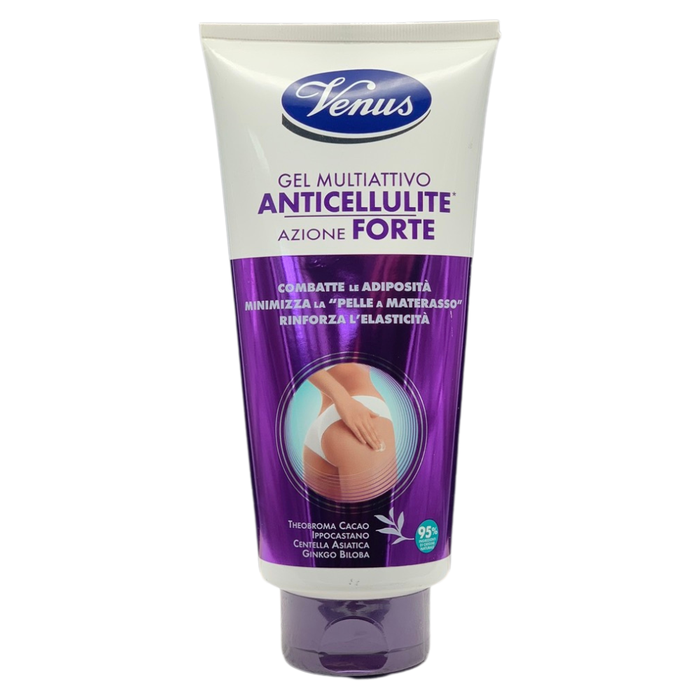 VENUS Gel Multiattivo Anticellulite, Azione Forte. Combatte Le Adiposità, Minimizza La "Pelle a Materasso", Rinforsa L'Elasticità 300ml