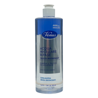 VENUS Acqua Micellare BI-FASE, Per Trucco Waterproof. Per Viso, Occhi e Labbra. Ultra Rapida, Senza Risciacquo, Per Tutti i Tipi Di Pelle 400ml