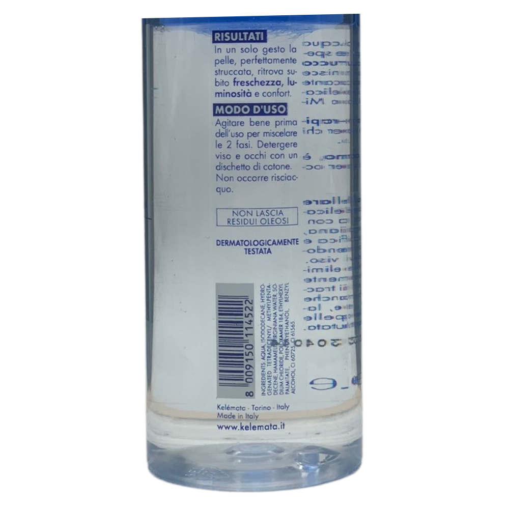 VENUS Acqua Micellare BI-FASE, Per Trucco Waterproof. Per Viso, Occhi e Labbra. Ultra Rapida, Senza Risciacquo, Per Tutti i Tipi Di Pelle 400ml