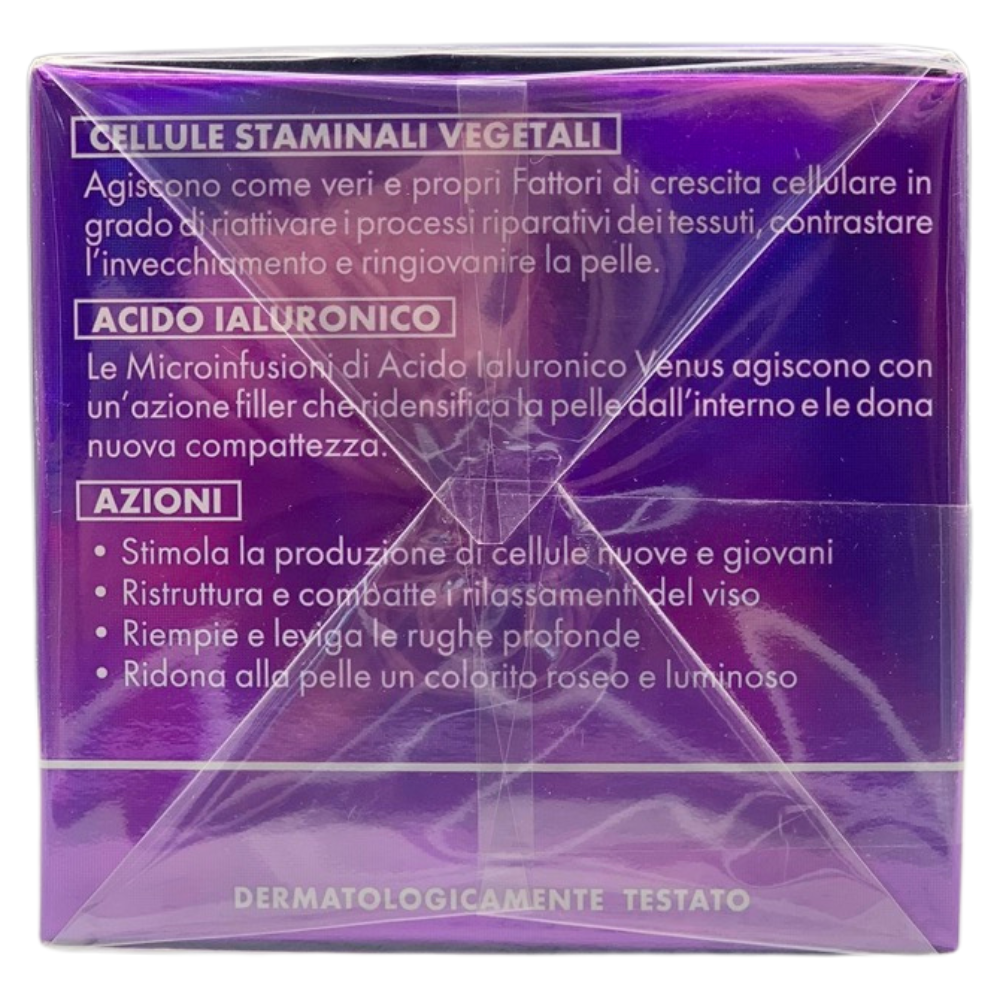 VENUS Crema ULTRA FILLER Ristrutturante Anti-Gravità, Con Acido Ialuronico e Cellule Staminali Vegetali. Rigenera La Pelle, Riduce Il Rilassamento, Riempie e Leviga Le Rughe Profonde 50ml