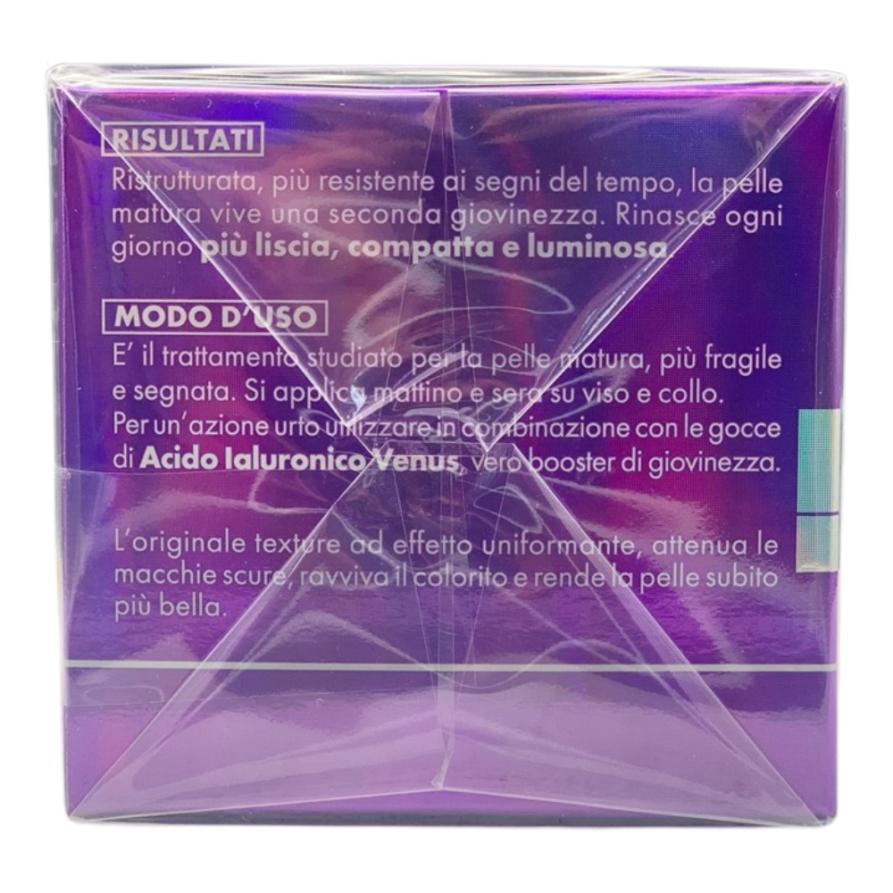 VENUS Crema ULTRA FILLER Ristrutturante Anti-Gravità, Con Acido Ialuronico e Cellule Staminali Vegetali. Rigenera La Pelle, Riduce Il Rilassamento, Riempie e Leviga Le Rughe Profonde 50ml