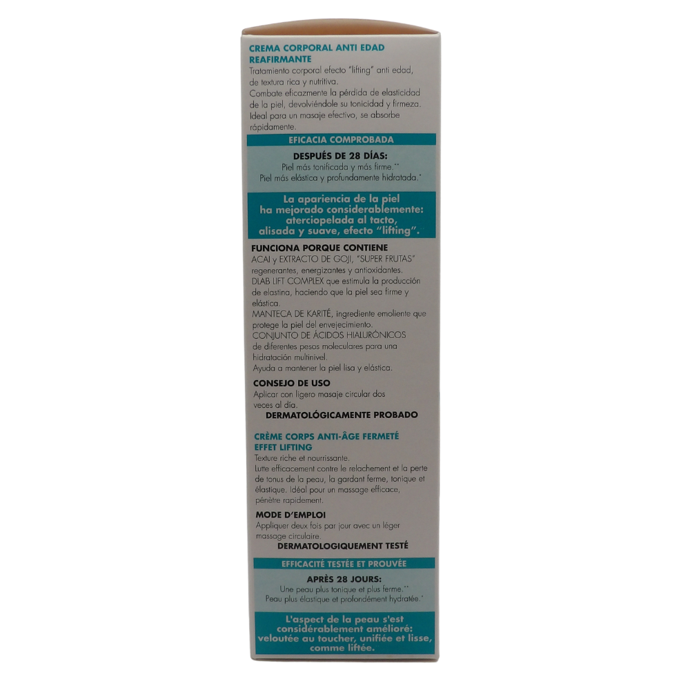 DERMOLAB Crema Corpo Rassodante Anti Età, per Tutti i Tipi di Pelle, Effetto Idratante e Rassodante, Combatte Efficacemente il Rilassamento e la Perdita di Tono, Dermatologicamente Testato, 200 ml
