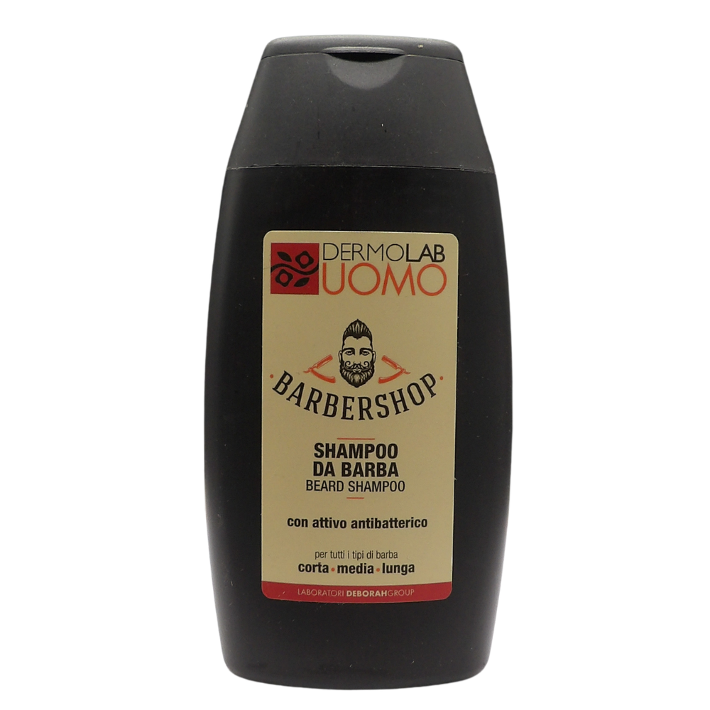 DERMOLAB UOMO Shampoo da Barba con Antibatterico, Effetto Purificante e Idratante, Deterge a Fondo Donando Morbidezza, Dermatologicamente Testato, 120 ml