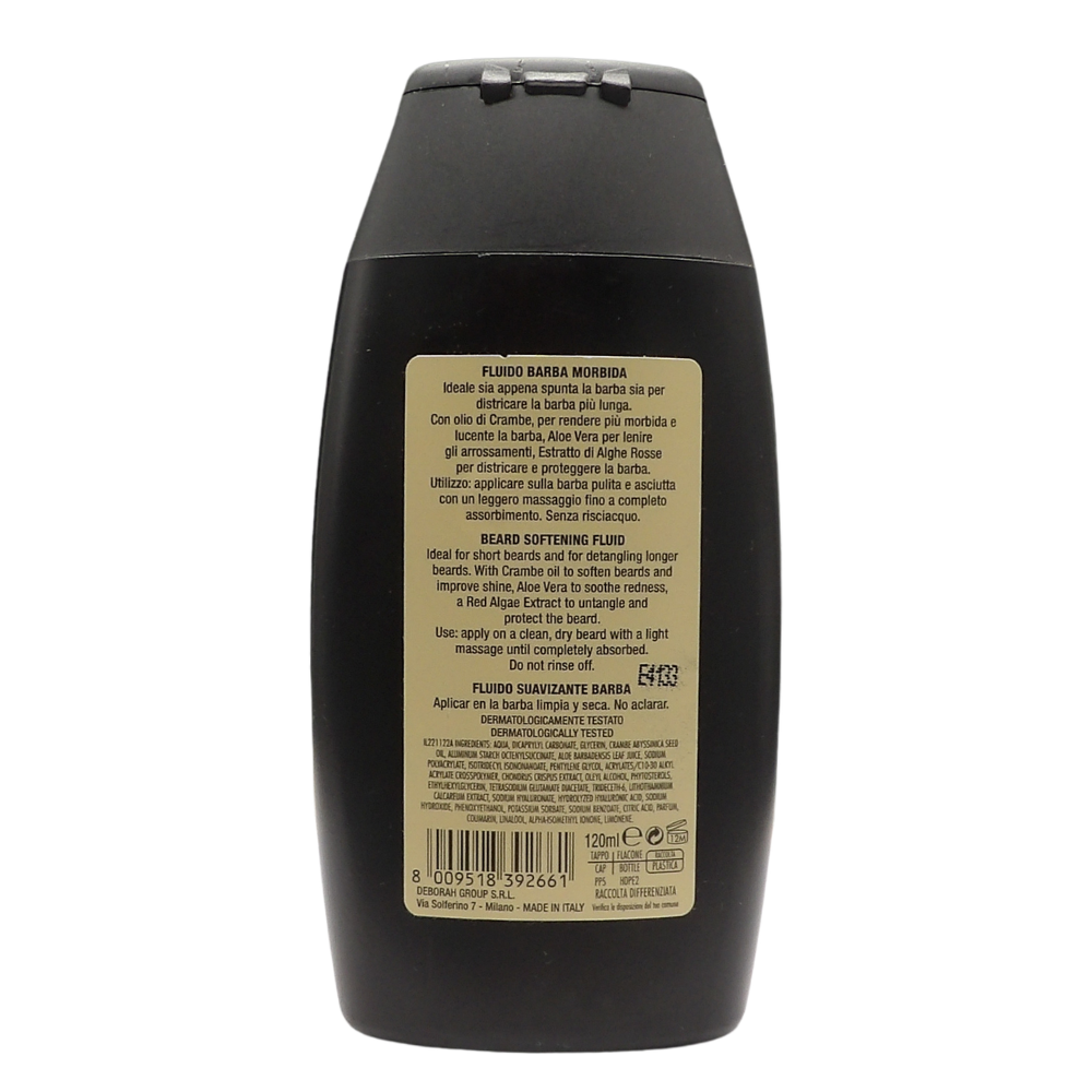 DERMOLAB UOMO Fluido Barba Morbida, ad Azione Districante, Lenitiva e Idratante, 120 ml