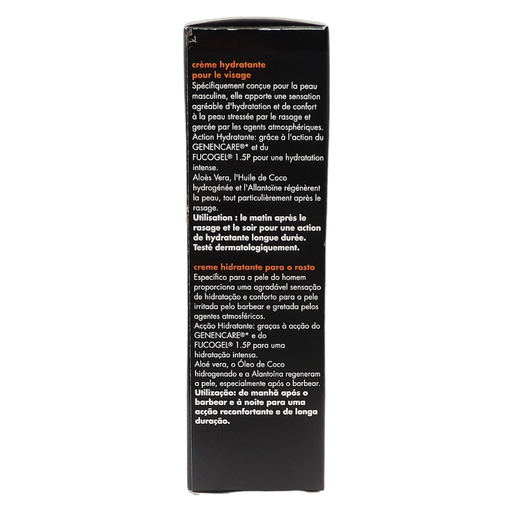 DERMOLAB UOMO Crema Viso Idratante, per Tutti i Tipi di Pelle, con Aloe Vera e Olio di Cocco Idrogenato, Effetto Idratante e Rigenerante, Previene l'Invecchiamento, Dermatologicamente Testato, 50 ml