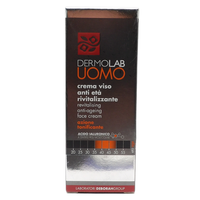 DERMOLAB UOMO Crema Viso Antietà Rivitalizzante, con Aloe Vera e Acido Ialuronico, Effetto Tonificante e Rigenerante, Contrasta l’Invecchiamento Cutaneo, Dermatologicamente Testato, 50 ml