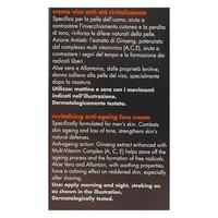 DERMOLAB UOMO Crema Viso Antietà Rivitalizzante, con Aloe Vera e Acido Ialuronico, Effetto Tonificante e Rigenerante, Contrasta l’Invecchiamento Cutaneo, Dermatologicamente Testato, 50 ml