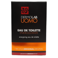DERMOLAB UOMO Profumo Eau De Toilette Energizzante Original, Cuore Floreale di Arancio e Lavanda, Corpo Legnoso e Ambrato, Note di Muschio, 100 ml