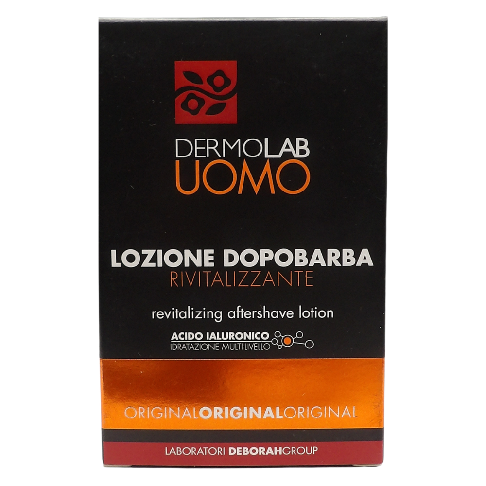 DERMOLAB UOMO Lozione Dopobarba ad Azione Rivitalizzante, per Tutti i Tipi di Pelle, Previene Arrossamenti e Aggressioni Esterne, Donando Freschezza ed Energia, Dermatologicamente Testato, 100 ml