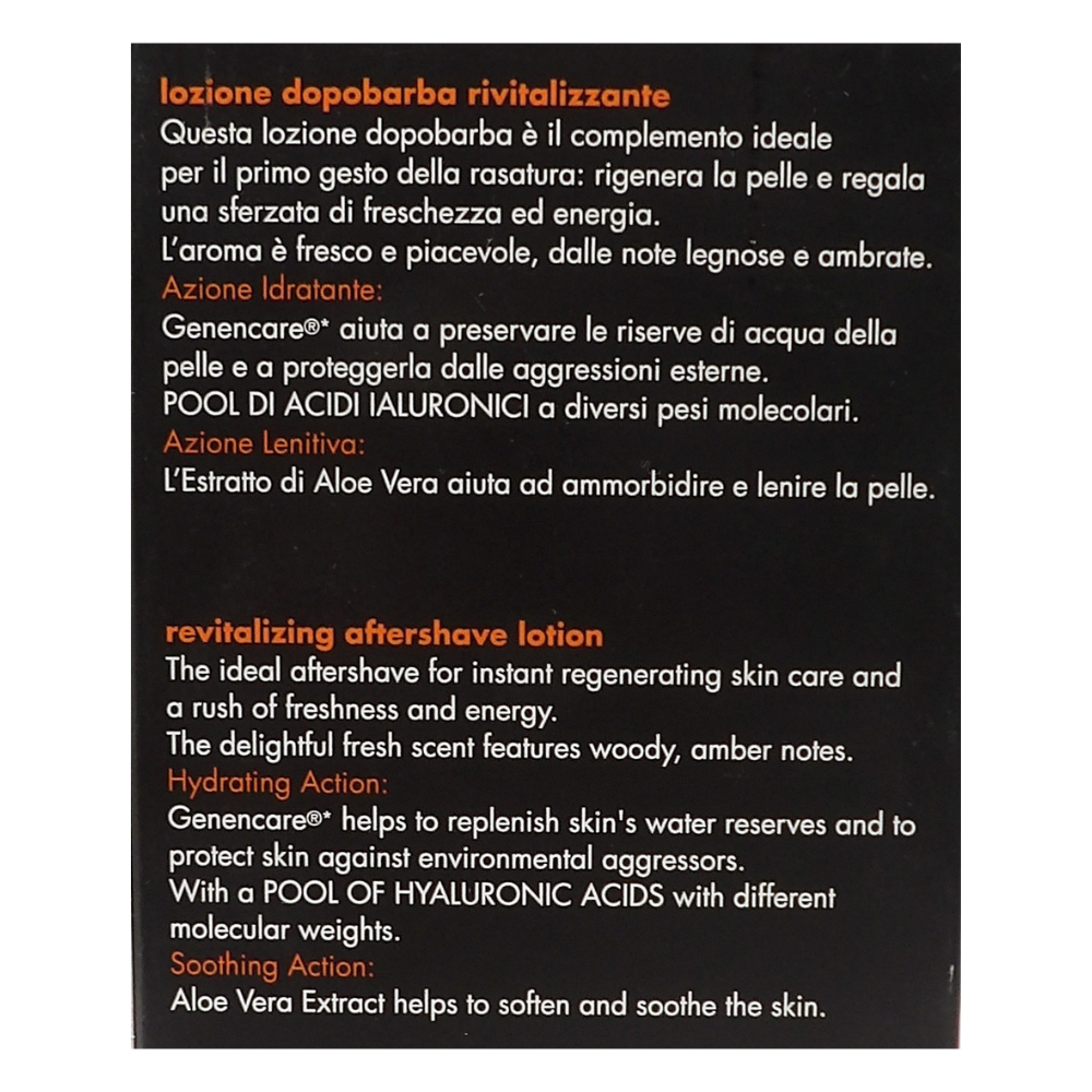 DERMOLAB UOMO Lozione Dopobarba ad Azione Rivitalizzante, per Tutti i Tipi di Pelle, Previene Arrossamenti e Aggressioni Esterne, Donando Freschezza ed Energia, Dermatologicamente Testato, 100 ml