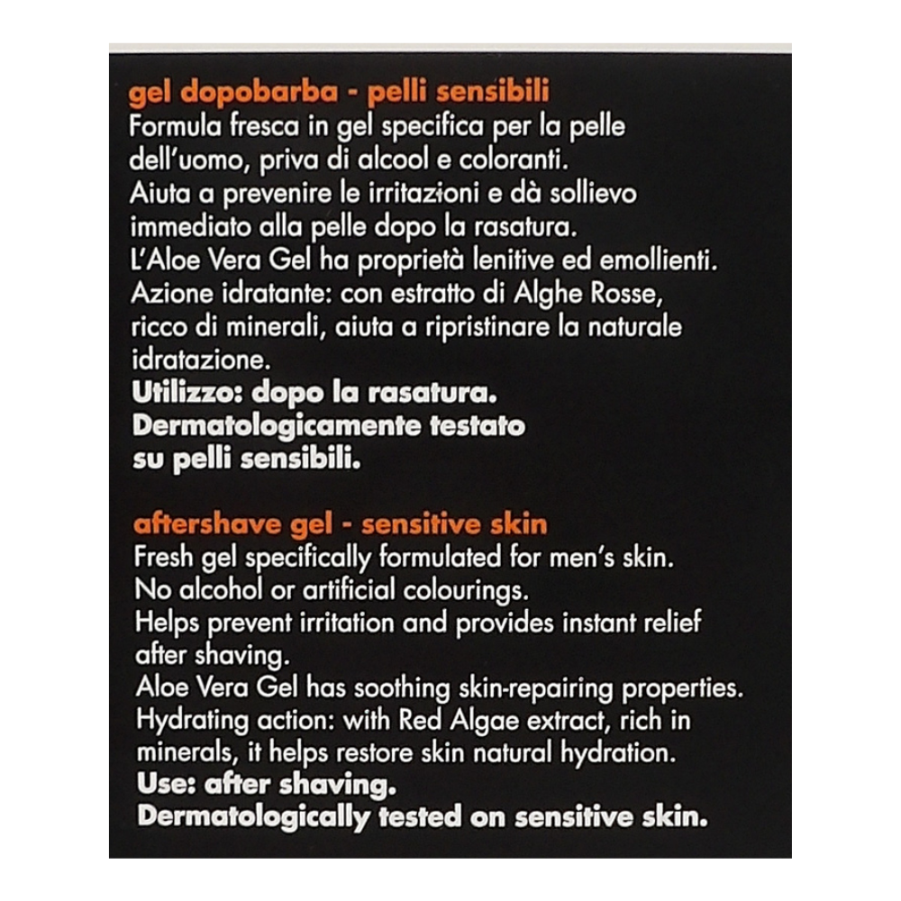 DERMOLAB UOMO Gel Dopobarba, per Pelli Sensibili, Effetto Lenitivo e Idratante, Aiuta a Prevenire gli Arrossamenti Cutanei dopo la Rasatura, Dermatologicamente Testato, 120 ml