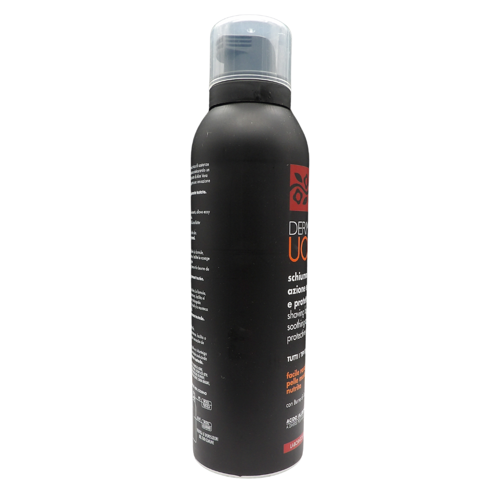 DERMOLAB UOMO Schiuma da Barba, per Tutti i Tipi di Pelle, Effetto Ammorbidente e Rigenerante, Facilita la Rasatura Donando un Senso di Benessere sulla Pelle, Dermatologicamente Testato, 200 ml