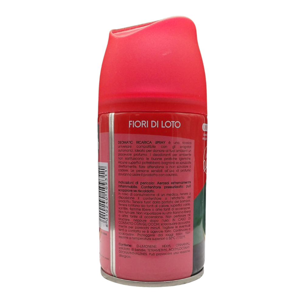 AIR FRESH Ricarica Spray Compatibile con gli Erogatori Automatici, Ideato per Donare ai Tuoi Ambienti un Piacevole Profumo, 250ml, Disponibile in Diverse Fragranze (Fiori di Loto) ASIN B0GT4TJKH8