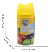 AIR FRESH Ricarica Spray Compatibile con gli Erogatori Automatici, Ideato per Donare ai Tuoi Ambienti un Piacevole Profumo, 250ml, Disponibile in Diverse Fragranze (Exotics Fruits)