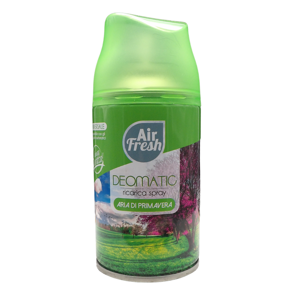 AIR FRESH Ricarica Spray Compatibile con gli Erogatori Automatici, Ideato per Donare ai Tuoi Ambienti un Piacevole Profumo, 250ml, Disponibile in Diverse Fragranze (Aria di Primavera)