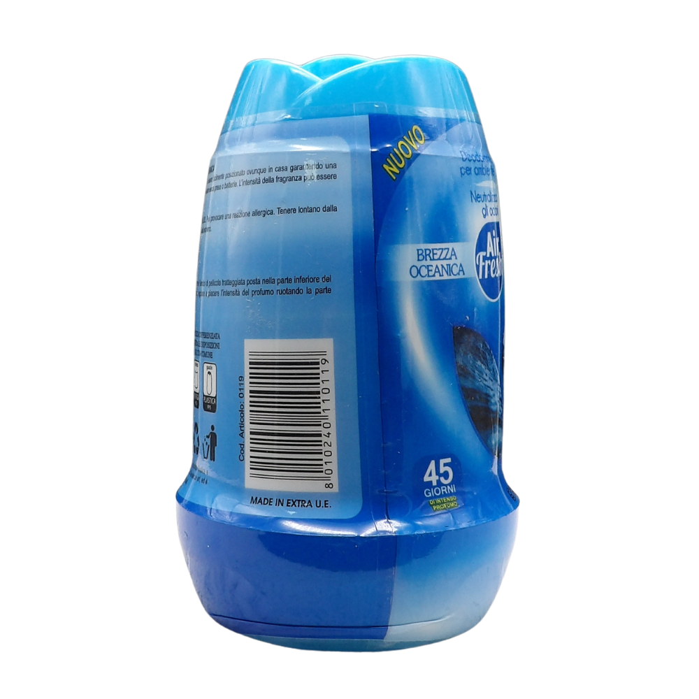 AIR FRESH Deodorante Per Ambiente DEO BREEZE Gel, Neutralizza Gli Odori. Disponibile In Diverse Varietà Di Fragranze, 45 Giorni Di Intenso Profumo 200g (BREZZA OCEANICA)