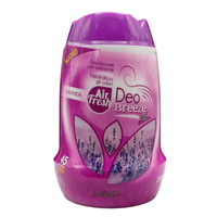 AIR FRESH Deodorante Per Ambiente DEO BREEZE Gel, Neutralizza Gli Odori. Disponibile In Diverse Varietà Di Fragranze, 45 Giorni Di Intenso Profumo 200g (LAVANDA)