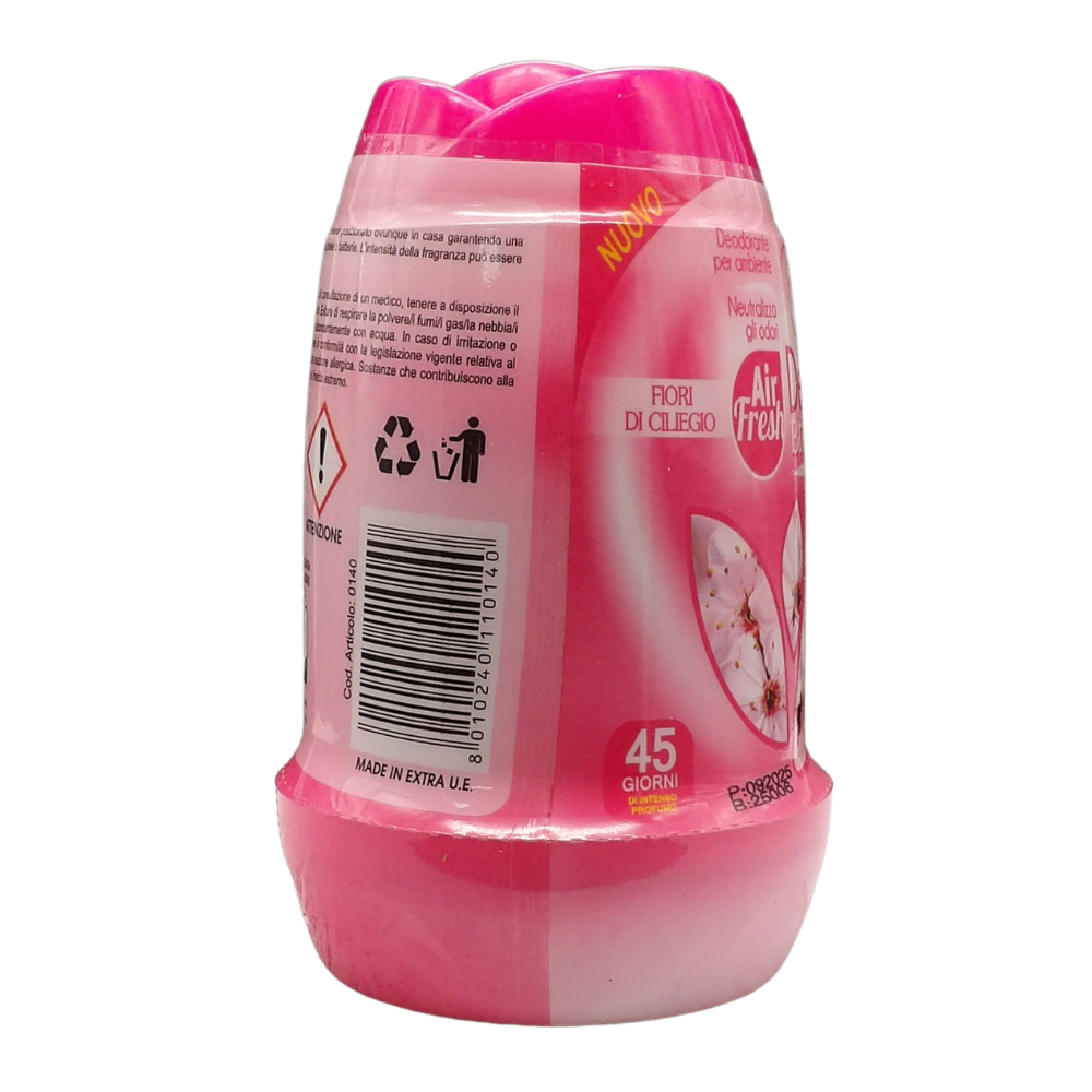 AIR FRESH Deodorante Per Ambiente DEO BREEZE Gel, Neutralizza Gli Odori. Disponibile In Diverse Varietà Di Fragranze, 45 Giorni Di Intenso Profumo 200g (FIORI DI CILIEGIO)