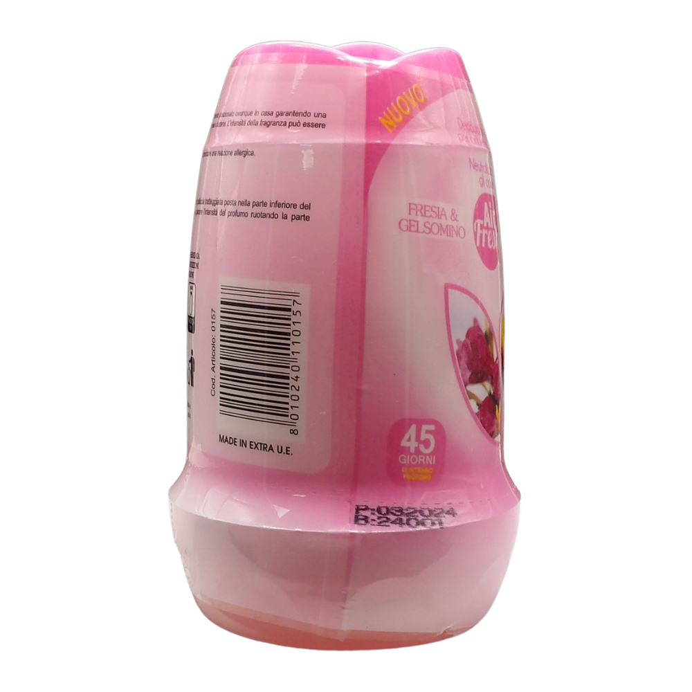 AIR FRESH Deodorante Per Ambiente DEO BREEZE Gel, Neutralizza Gli Odori. Disponibile In Diverse Varietà Di Fragranze, 45 Giorni Di Intenso Profumo 200g (FRESIA & GELSOMINO)
