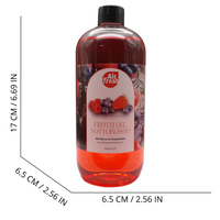 AIR FRESH Ricarica Per Diffusore a Bastoncini, Disponibile In Diverse Fragranze Corpose Ed Avvolgenti. Ideale Per Profumare Tutti Gli Ambienti 500ml (FRUTTI DEL SOTTOBOSCO)