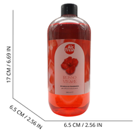 AIR FRESH Ricarica Per Diffusore a Bastoncini, Disponibile In Diverse Fragranze Corpose Ed Avvolgenti. Ideale Per Profumare Tutti Gli Ambienti 500ml (ROSSO VIVACE)