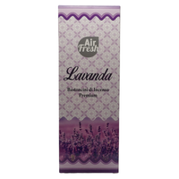 AIR FRESH Incenso Aromatico, Ottenuto Da Miscele Di Erbe, Cortecce, Fiori Ed Essenza Profumate. Ottimo Per Profumare Ambienti. Confezione Da 6 Astucci Da 20 Stick Ognuno (LAVANDA)