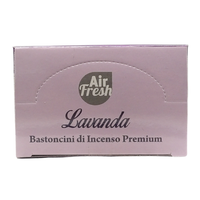 AIR FRESH Incenso Aromatico, Ottenuto Da Miscele Di Erbe, Cortecce, Fiori Ed Essenza Profumate. Ottimo Per Profumare Ambienti. Confezione Da 6 Astucci Da 20 Stick Ognuno (LAVANDA)