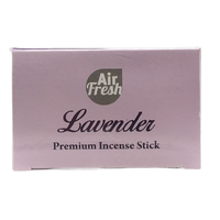 AIR FRESH Incenso Aromatico, Ottenuto Da Miscele Di Erbe, Cortecce, Fiori Ed Essenza Profumate. Ottimo Per Profumare Ambienti. Confezione Da 6 Astucci Da 20 Stick Ognuno (LAVANDA)