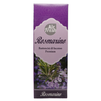 AIR FRESH Incenso Aromatico, Ottenuto Da Miscele Di Erbe, Cortecce, Fiori Ed Essenza Profumate. Ottimo Per Profumare Ambienti. Confezione Da 6 Astucci Da 20 Stick Ognuno (ROSMARINO)
