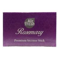 AIR FRESH Incenso Aromatico, Ottenuto Da Miscele Di Erbe, Cortecce, Fiori Ed Essenza Profumate. Ottimo Per Profumare Ambienti. Confezione Da 6 Astucci Da 20 Stick Ognuno (ROSMARINO)
