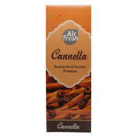 AIR FRESH Incenso Aromatico, Ottenuto Da Miscele Di Erbe, Cortecce, Fiori Ed Essenza Profumate. Ottimo Per Profumare Ambienti. Confezione Da 6 Astucci Da 20 Stick Ognuno (CANNELLA)