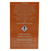AIR FRESH Incenso Aromatico, Ottenuto Da Miscele Di Erbe, Cortecce, Fiori Ed Essenza Profumate. Ottimo Per Profumare Ambienti. Confezione Da 6 Astucci Da 20 Stick Ognuno (CANNELLA)