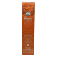AIR FRESH Incenso Aromatico, Ottenuto Da Miscele Di Erbe, Cortecce, Fiori Ed Essenza Profumate. Ottimo Per Profumare Ambienti. Confezione Da 6 Astucci Da 20 Stick Ognuno (CANNELLA)