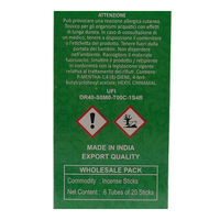 AIR FRESH Incenso Aromatico, Ottenuto Da Miscele Di Erbe, Cortecce, Fiori Ed Essenza Profumate. Ottimo Per Profumare Ambienti. Confezione Da 6 Astucci Da 20 Stick Ognuno (MENTA PIPERITA)