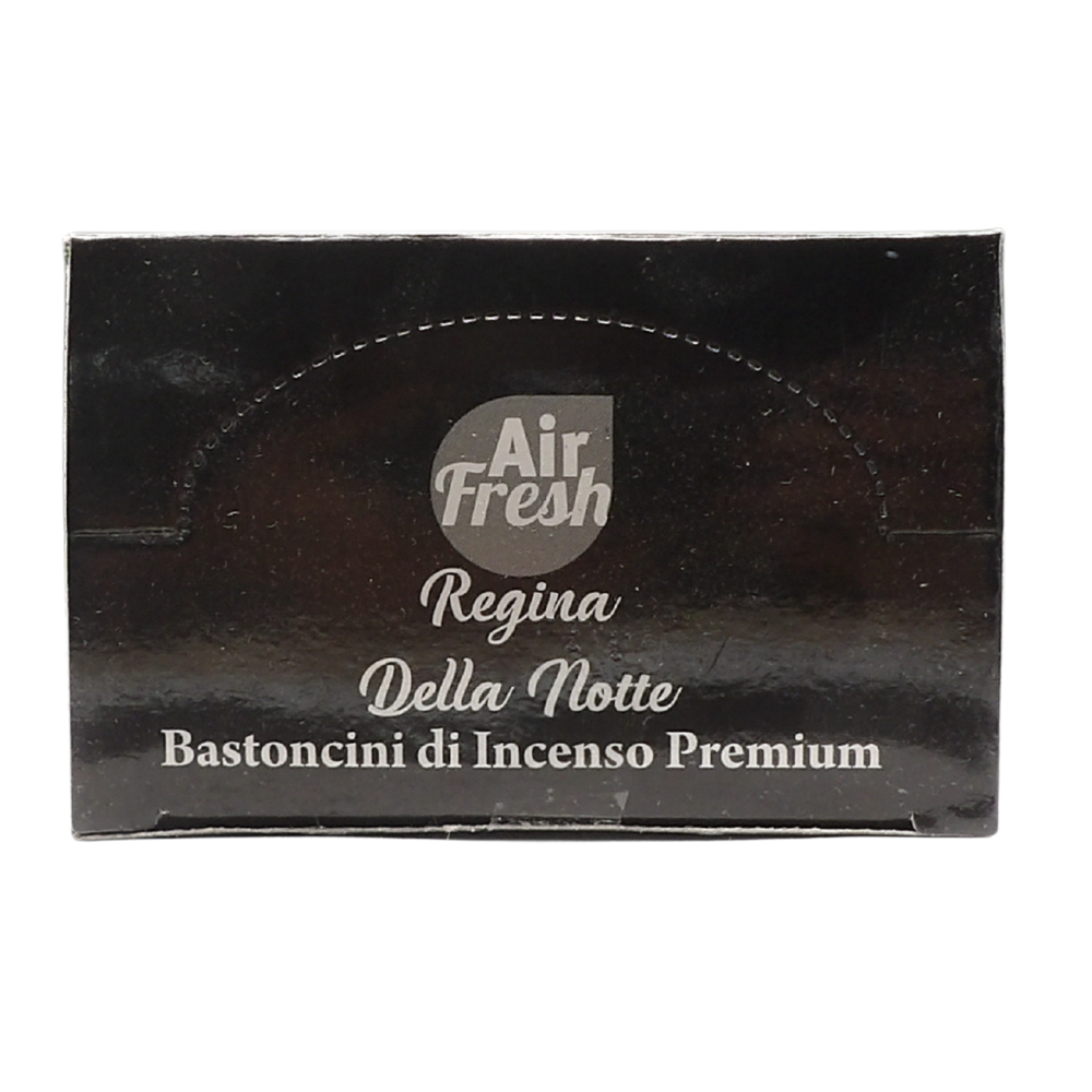 AIR FRESH Incenso Aromatico, Ottenuto Da Miscele Di Erbe, Cortecce, Fiori Ed Essenza Profumate. Ottimo Per Profumare Ambienti. Confezione Da 6 Astucci Da 20 Stick Ognuno (REGINA DELLA NOTTE)