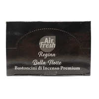 AIR FRESH Incenso Aromatico, Ottenuto Da Miscele Di Erbe, Cortecce, Fiori Ed Essenza Profumate. Ottimo Per Profumare Ambienti. Confezione Da 6 Astucci Da 20 Stick Ognuno (REGINA DELLA NOTTE)
