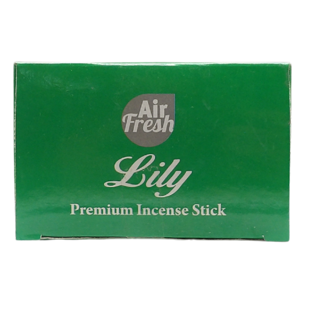 AIR FRESH Incenso Aromatico, Ottenuto Da Miscele Di Erbe, Cortecce, Fiori Ed Essenza Profumate. Ottimo Per Profumare Ambienti. Confezione Da 6 Astucci Da 20 Stick Ognuno (GIGLIO)