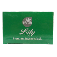 AIR FRESH Incenso Aromatico, Ottenuto Da Miscele Di Erbe, Cortecce, Fiori Ed Essenza Profumate. Ottimo Per Profumare Ambienti. Confezione Da 6 Astucci Da 20 Stick Ognuno (GIGLIO)