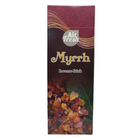 AIR FRESH Incenso Aromatico, Ottenuto Da Miscele Di Erbe, Cortecce, Fiori Ed Essenza Profumate. Ottimo Per Profumare Ambienti. Confezione Da 6 Astucci Da 20 Stick Ognuno (MIRRA)