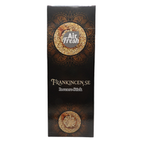 AIR FRESH Incenso Aromatico, Ottenuto Da Miscele Di Erbe, Cortecce, Fiori Ed Essenza Profumate. Ottimo Per Profumare Ambienti. Confezione Da 6 Astucci Da 20 Stick Ognuno (INCENSO)