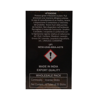 AIR FRESH Incenso Aromatico, Ottenuto Da Miscele Di Erbe, Cortecce, Fiori Ed Essenza Profumate. Ottimo Per Profumare Ambienti. Confezione Da 6 Astucci Da 20 Stick Ognuno (INCENSO)